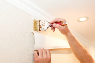 Pose de papier peint à Bachy — revêtements muraux et toiles de verre